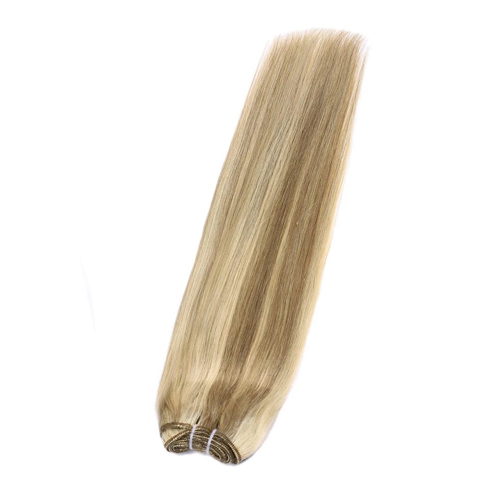 Russian Human Hair Bundles Weft 100% Remy Human Hair Weaves 100G /50G Hair Weaving Braiding Natural Straight Hair