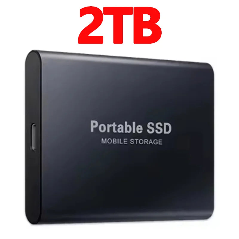 High-Performance SSD 1TBOriginal Hard Drive 128TB Ultra - Thin External Hard Disk 256TB USB3.1 for MAC/Laptop/Phone/Computer