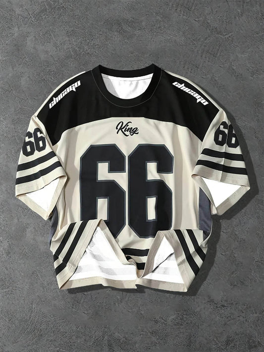 Men's Casual Crew Neck T-Shirt Chicago Alphabet Printed Pattern Polyester Pullover For Summer Daily Outdoor Street Wear Clothing - AIAZ