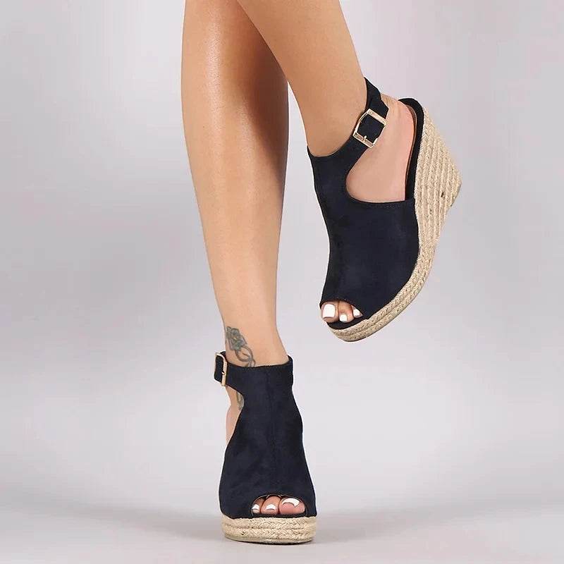 Platform Sandals Woman Wedges Summer Women's Shoes 2024 Dress Slides Gladiator Mules Espadrilles Elegant Luxury Fashion Medical - AIAZ