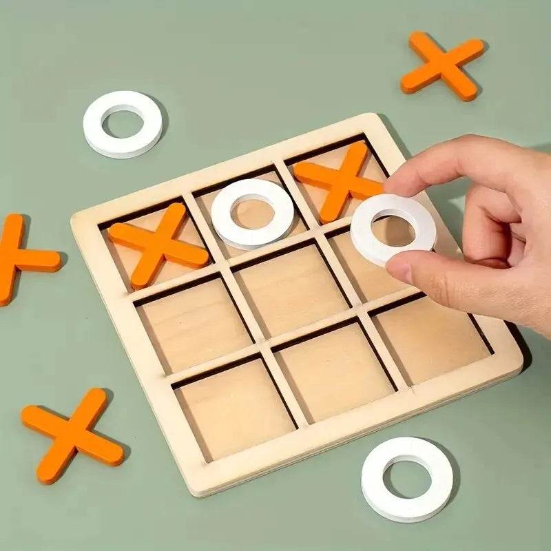Montessori Play Game Wooden Toy Mini Chess Interaction Puzzle Training Brain Learing Early Educational Toys For Children Kids - AIAZ