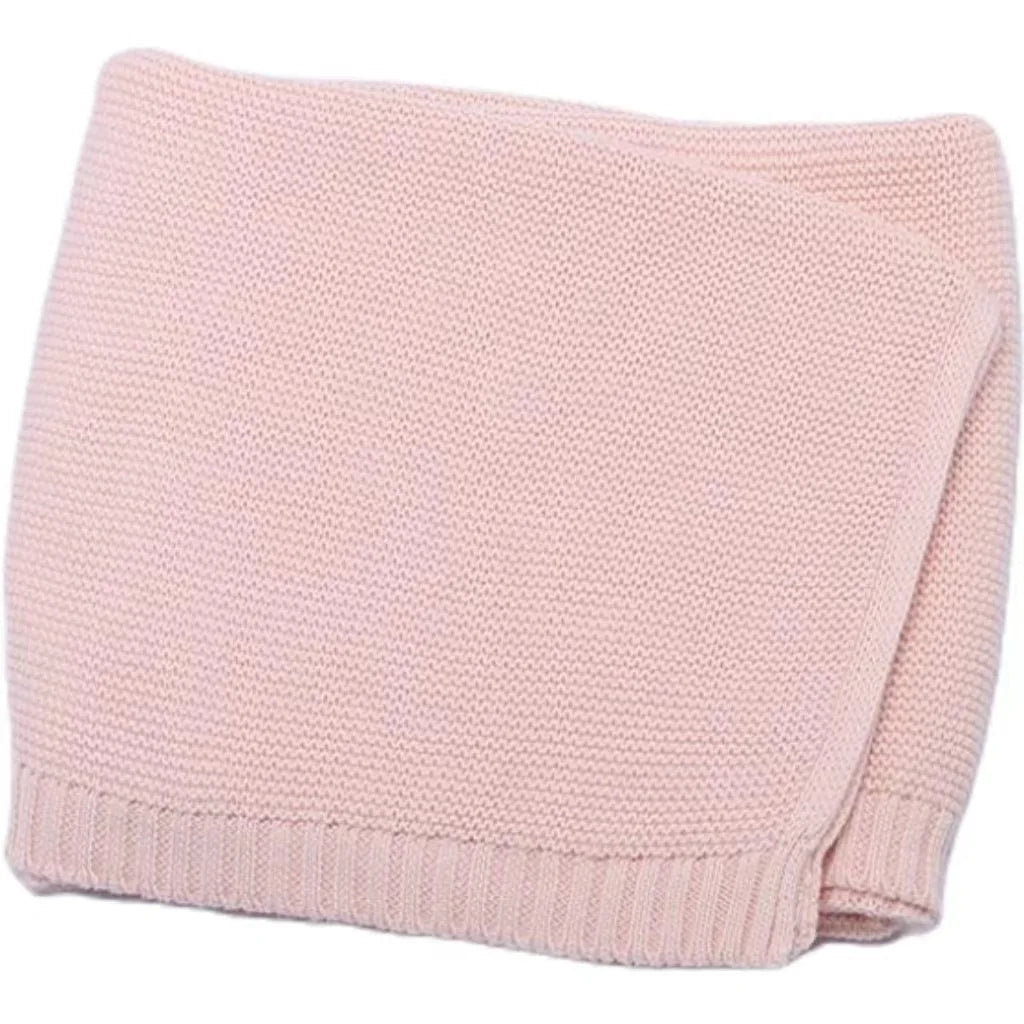 Embroidered Name Knitted Blanket  Stroller Cover Kids Cotton Nap Blanket for Newborn Shower Gifts