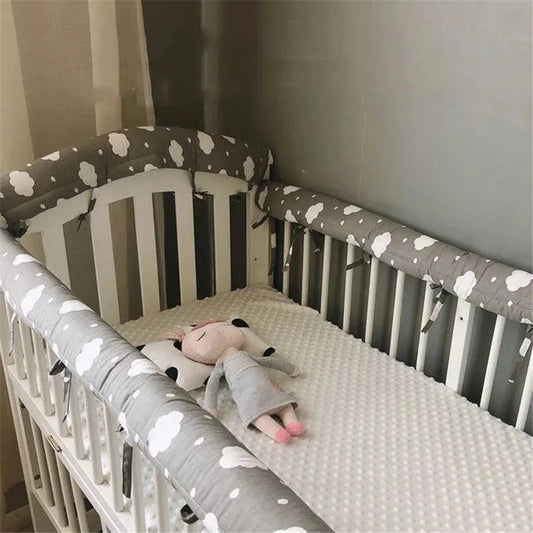 Cartoon Baby Anti-collision Guardrail Soft Wrapping Edge High-quality Cotton Children Bed Bumper Boys Girls Universal Bedding