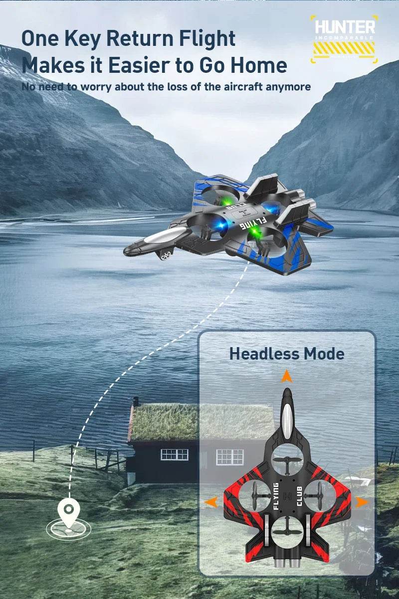 RC Aircraft EPP Foam Stunt Glider Electric Fighter Remote Control Airplane Fall Resistant Plane Toys for Boys Kids CZ01 CZ63 - AIAZ