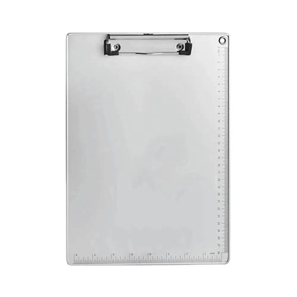 School Supplies A5 Aluminum Alloy File Folder Paper Ticket Storage Writing Board Clip Writing Pads Clipboard A4 Document Holder - AIAZ