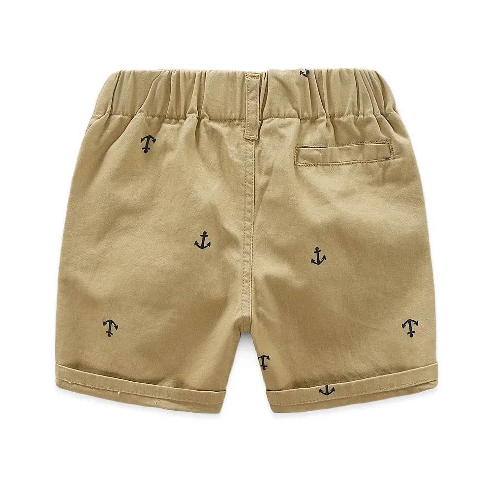 2-9 Years Children Shorts Toddler Kids Short Pant Summer Cotton Anchor Boys Beach Shorts Leisure Capris Baby Clothing KF553 - AIAZ