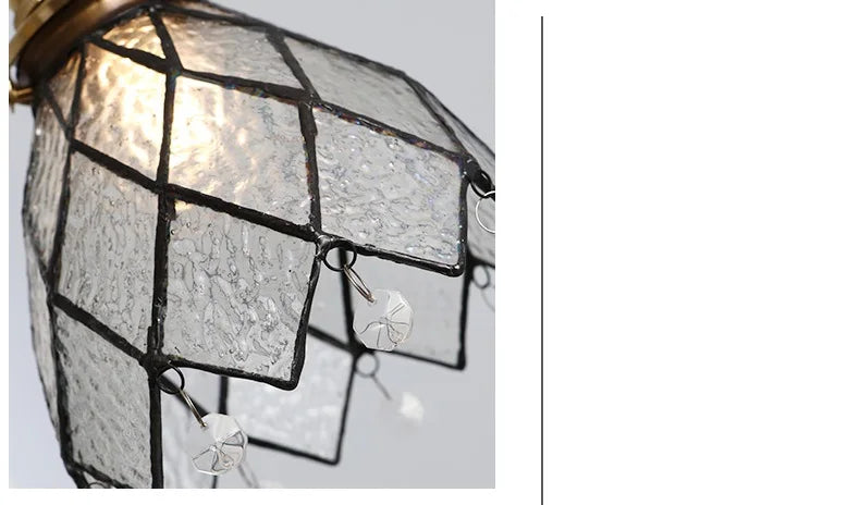 IWHD 2022 NEW Nordic Glass LED Pendant Lights Fixtures Copper Bedroom Dinning Room Restaurant Modern Hanging Lamp Lighting