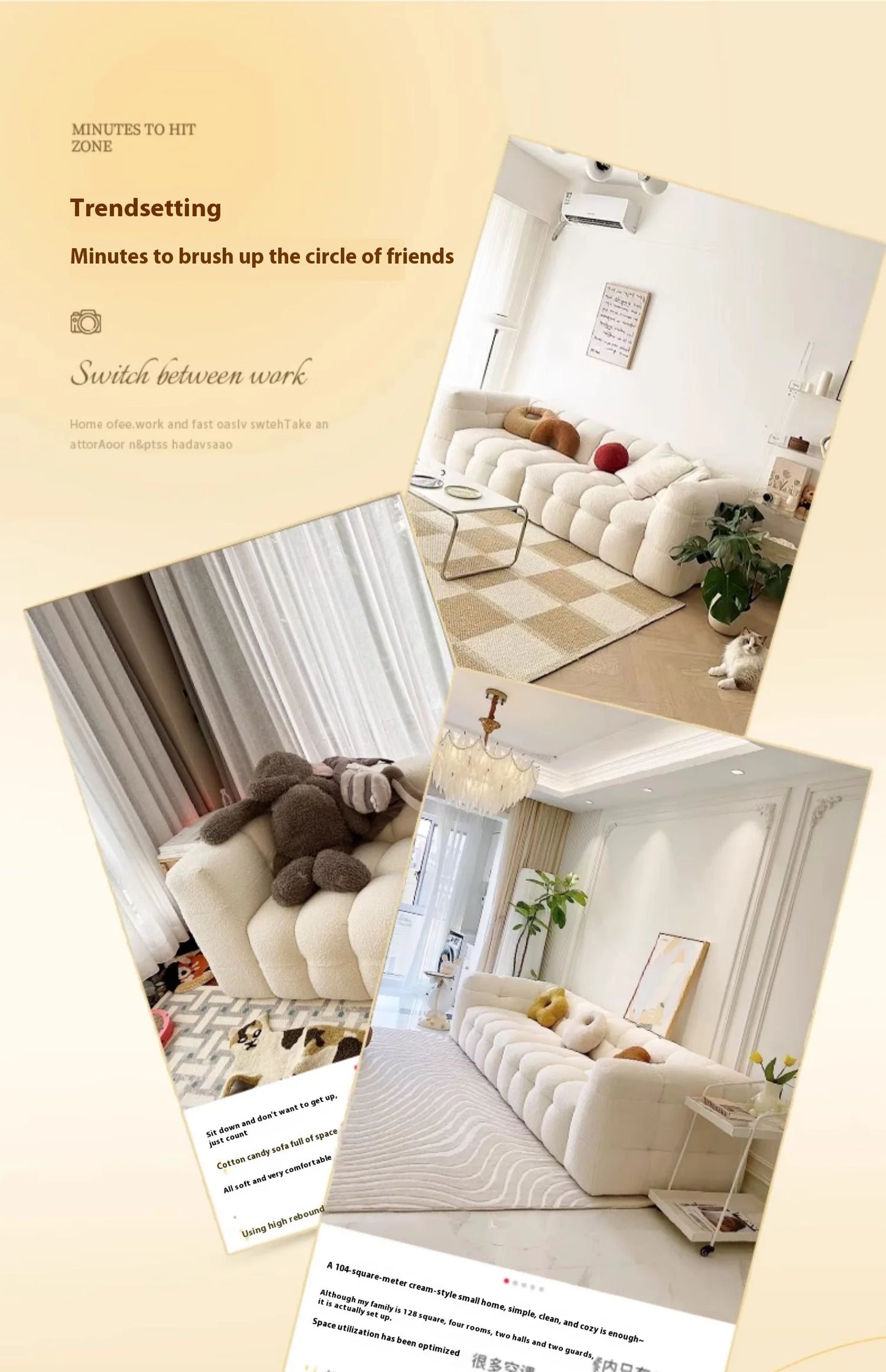 Family Luxury Living Room Sofas European Modern Plush Reclining Sofa Corner Lounger Muebles Para El Hogar Home Decoration