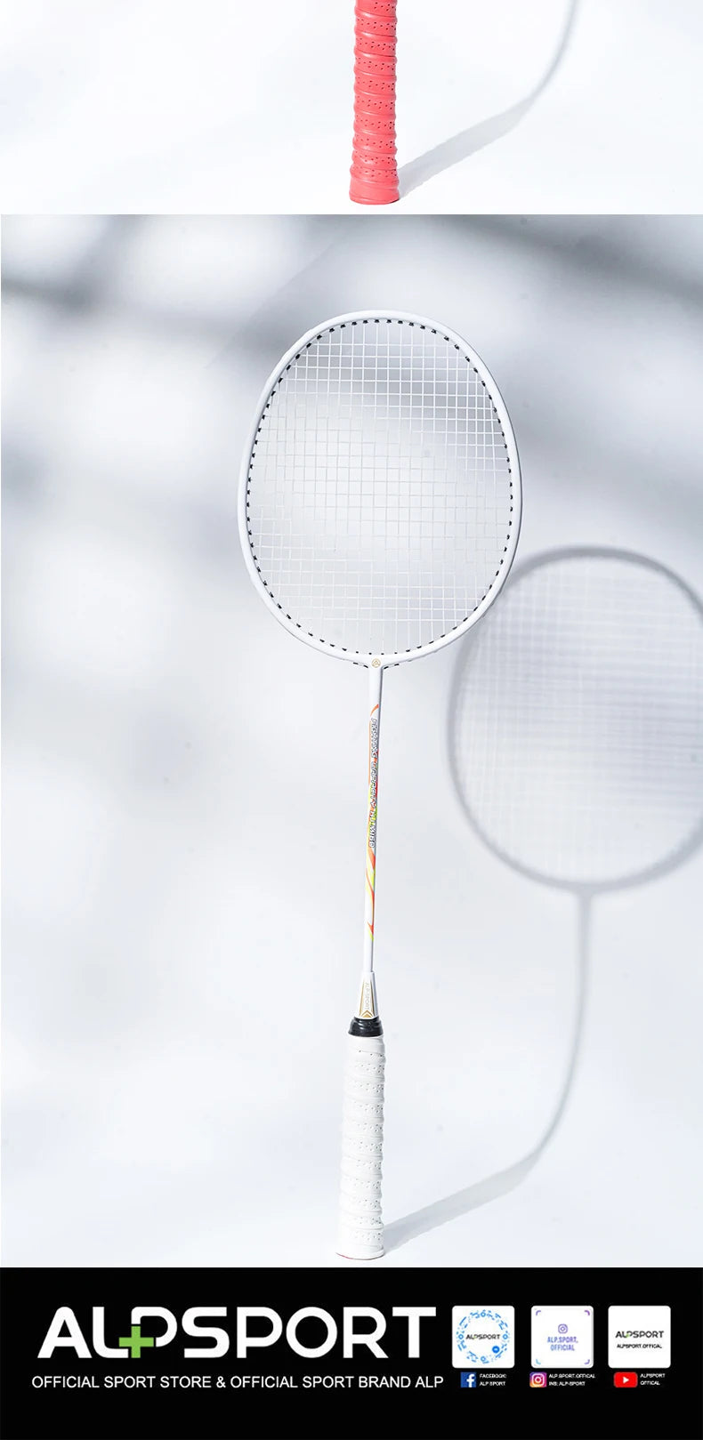 ALP LT 2Pcs/lot 100% Carbon Fiber Elastic 4U 30Lbs Racket Offensive and Defensive Professional Badminton Racket With Bag