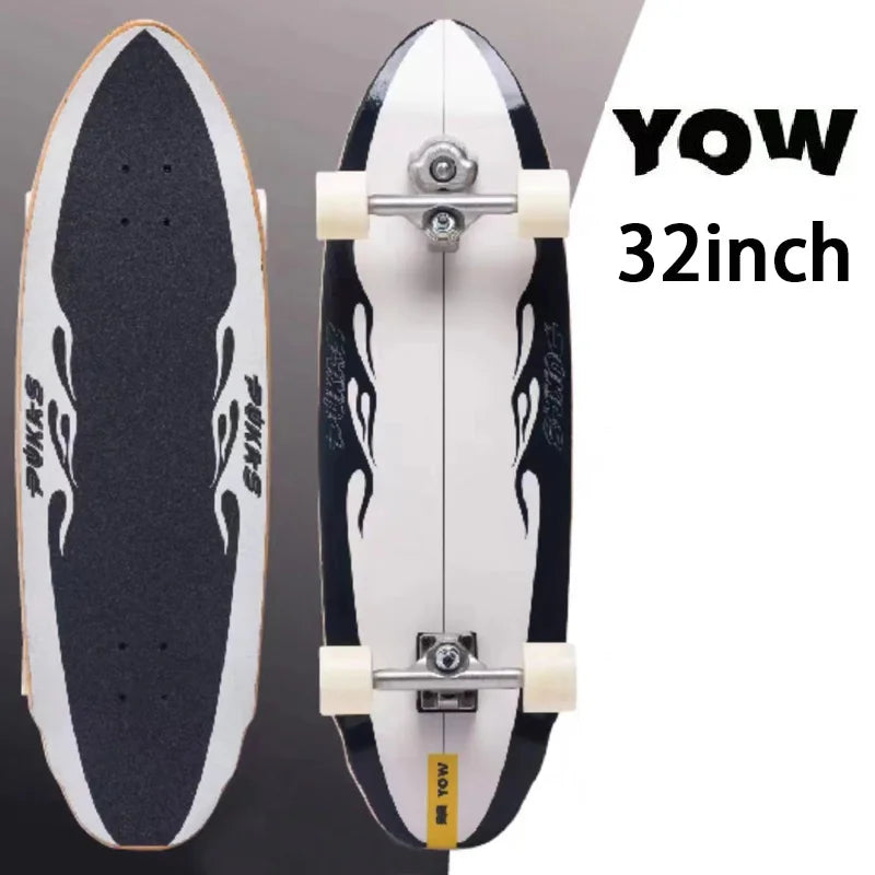YOW land surf skateboard longboards whole kits good quality spring system branded with trucks wheels bearings and tool