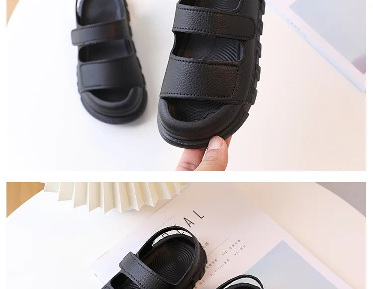 Kids Sandals Children Summer Beach Shoes for Boys Girls Toddlers Little Boy Sandals Fashion 2023 New Toes-covered Anti-kick Soft