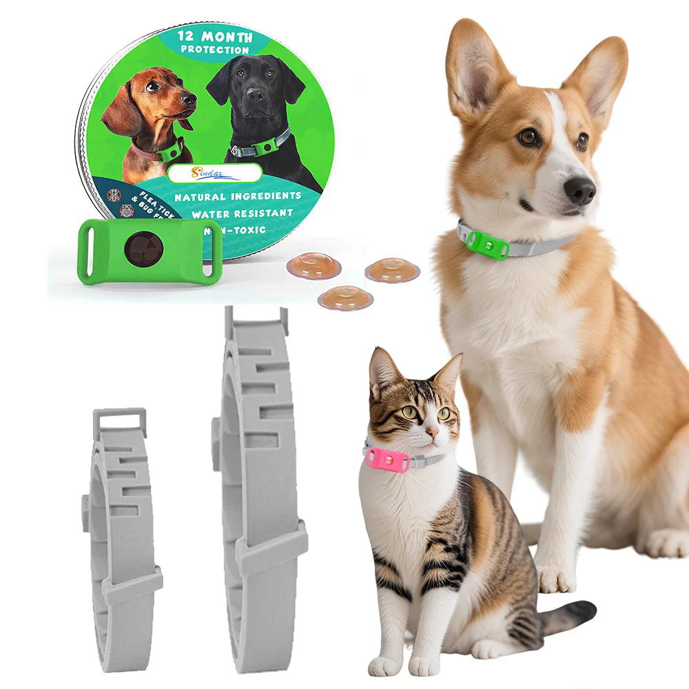 Natural Pets Anti - Flea & Tick Essential Oil Pendant Dogs Cats Safe Collar Wearable Pet Tags with Essential Oils to Repel Pests