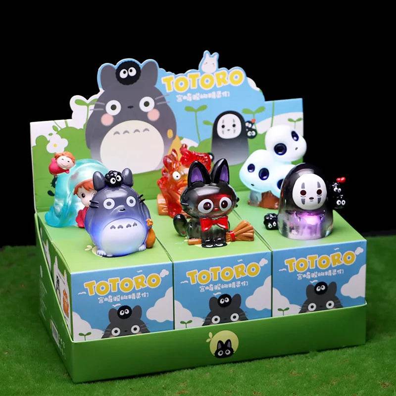 Kawaii Totoro Blind Box Hayao Miyazaki Anime Fairy Tale Elves Mysterious Box Anime Model Kids Birthday Gift Bedroom Home Decor - AIAZ