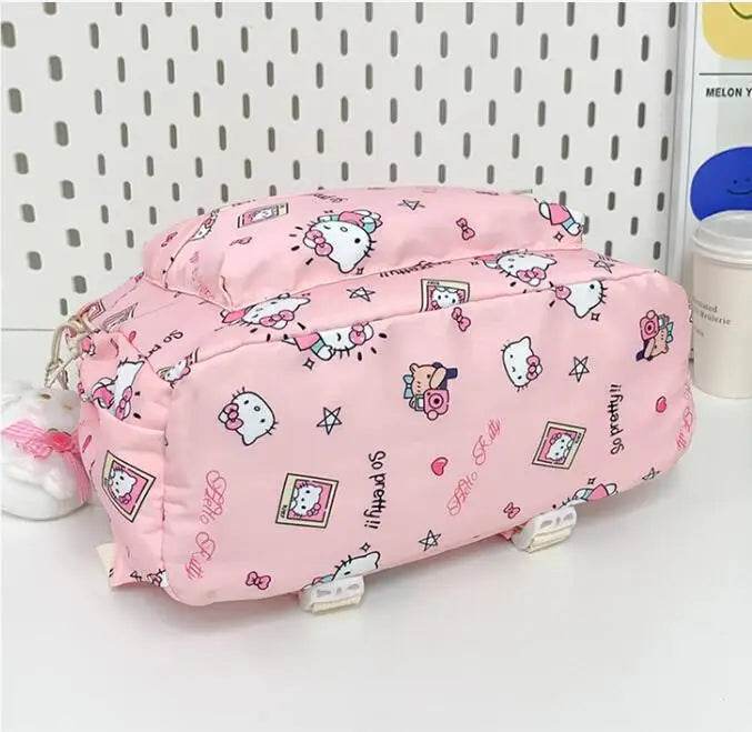 Hello Kitty backpack for junior high school students cute cartoon fashion school bag large capacity school bag for women - AIAZ