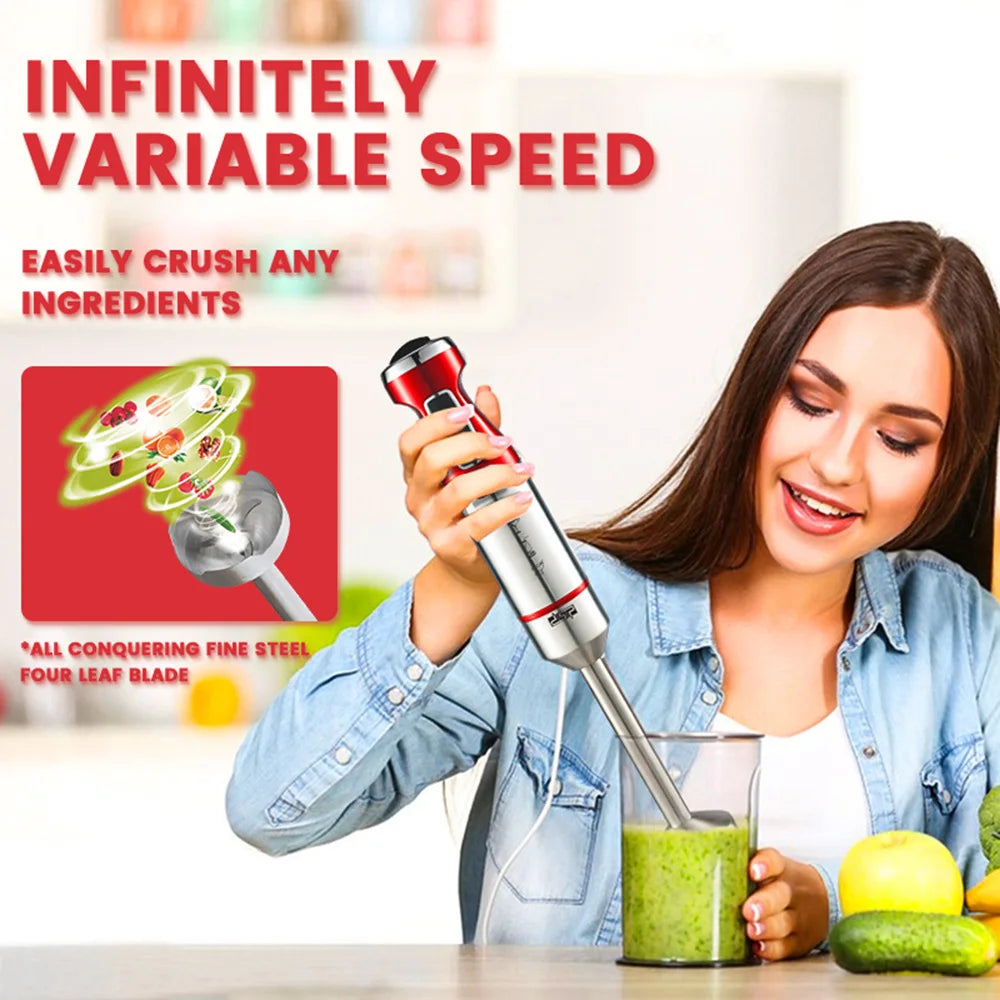 Handheld Electric Fruit Juicer Stainless Steel Electric Small Appliance Portable for Smoothie Mud