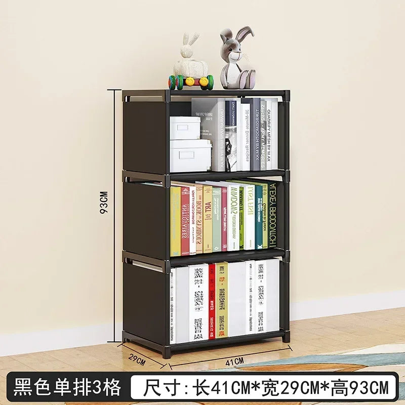 Floor To Ceiling Household Simple Bookshelf, Desktop Storage Shelf, Simple Children's Bookshelf, Multi-layer Miscellaneous Shelf