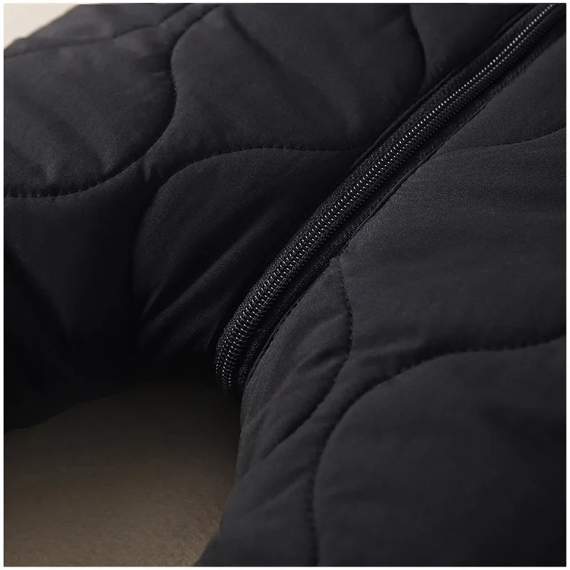 KLFLGD0-3 years old winter baby outdoor clothing fur lining warm toddler girl boy jumpsuit cartoon plus velvet baby jumpsuit