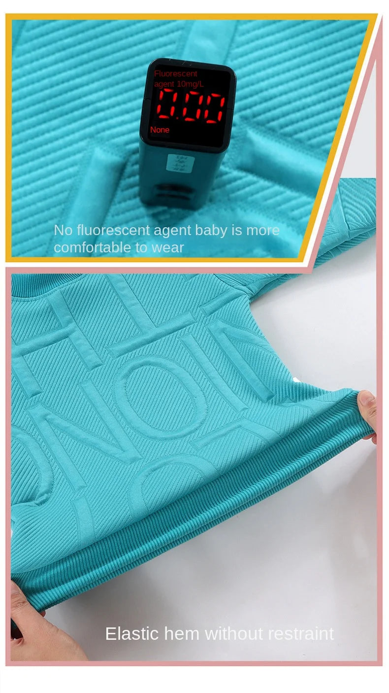 Boys 2Pcs Tracksuit Baby Girls Kids Casual Clothing Sets Baby Kids Sports Unisex Letter Pants Outfits 1-7 Ys Children Sweatshirt