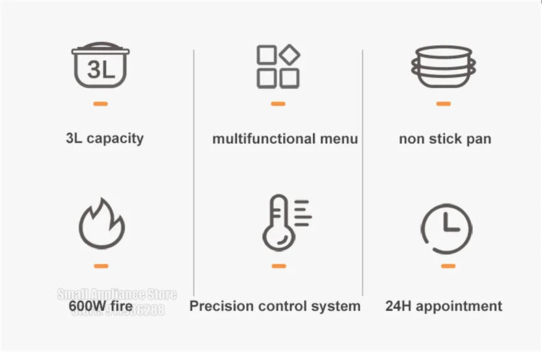 SUPOR 3/4/5L Rice Cooker Multi-Function Electric Cooker 220V Home Kitchen Appliance Multi-Purpose Cooker For Dormitory Office