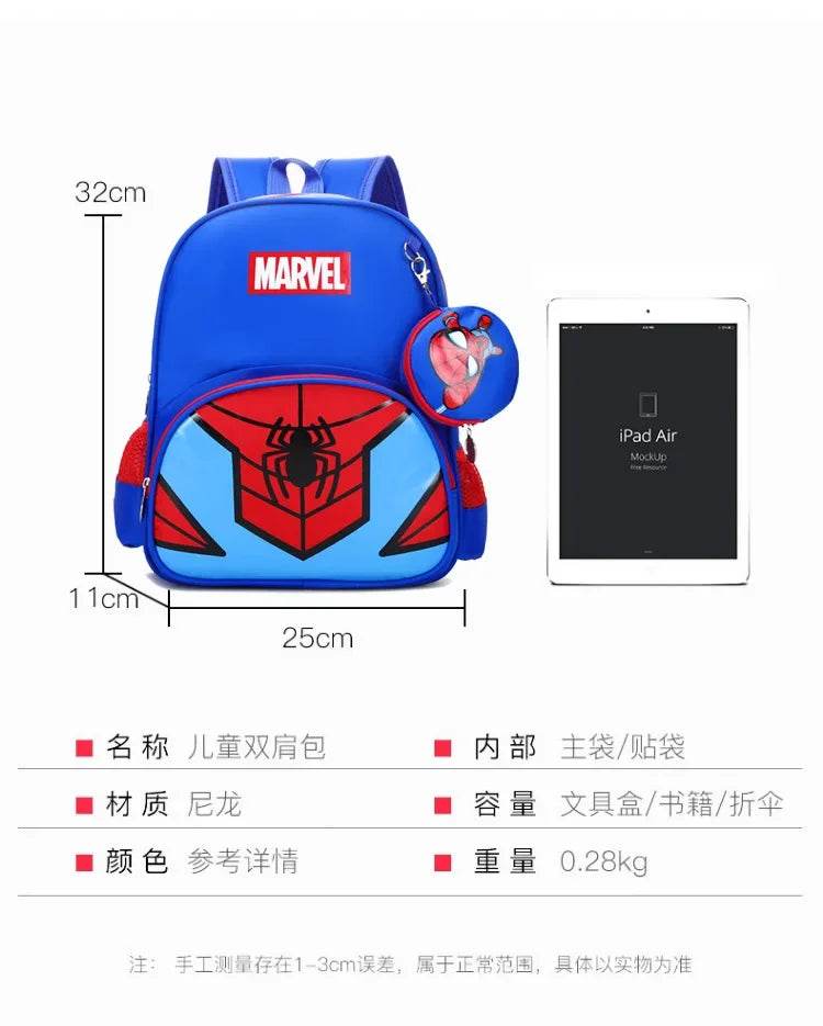 New Children School Bag Boys Girls Spider Man Cartoon Kindergarten Schoolbags Kids Orthopedic Backpacks 4-13 Year - AIAZ