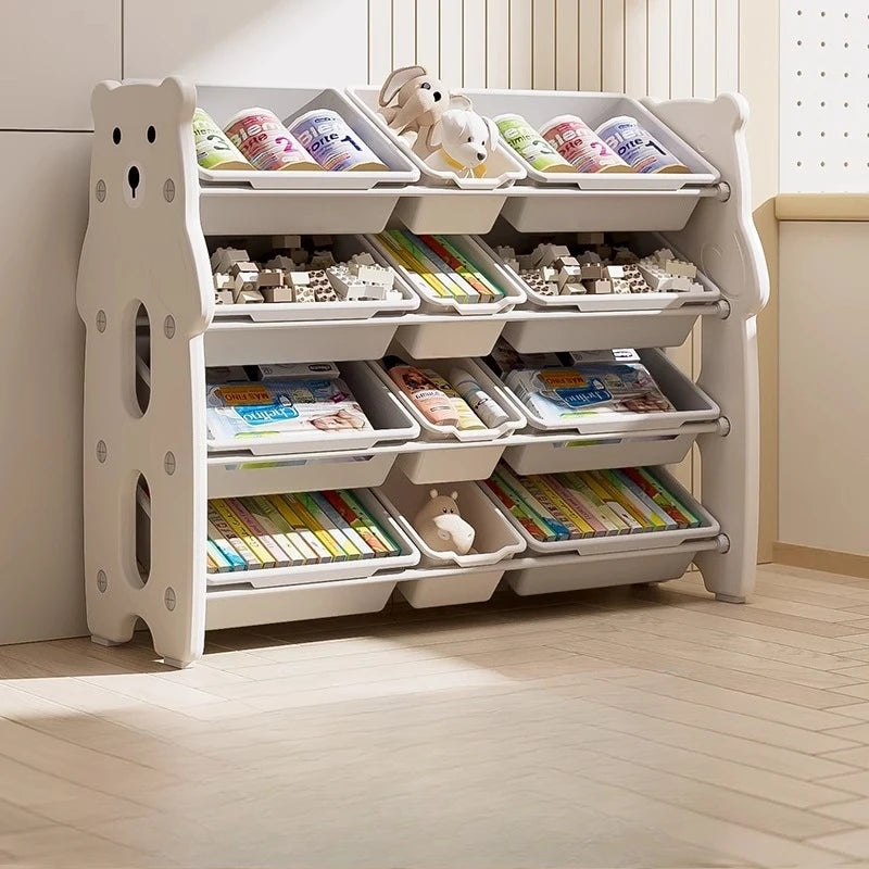 Children's Toy Storage Rack, Floor Standing Multi-layer Storage Rack, Easy Classification and Organization Storage Rack