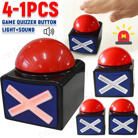 4-1PCS Educational Answer Buzzer Interactive Game Answer Buzzers for Kids' Engaging Learning Family Game Quiz Show Alarm Buzzer - AIAZ