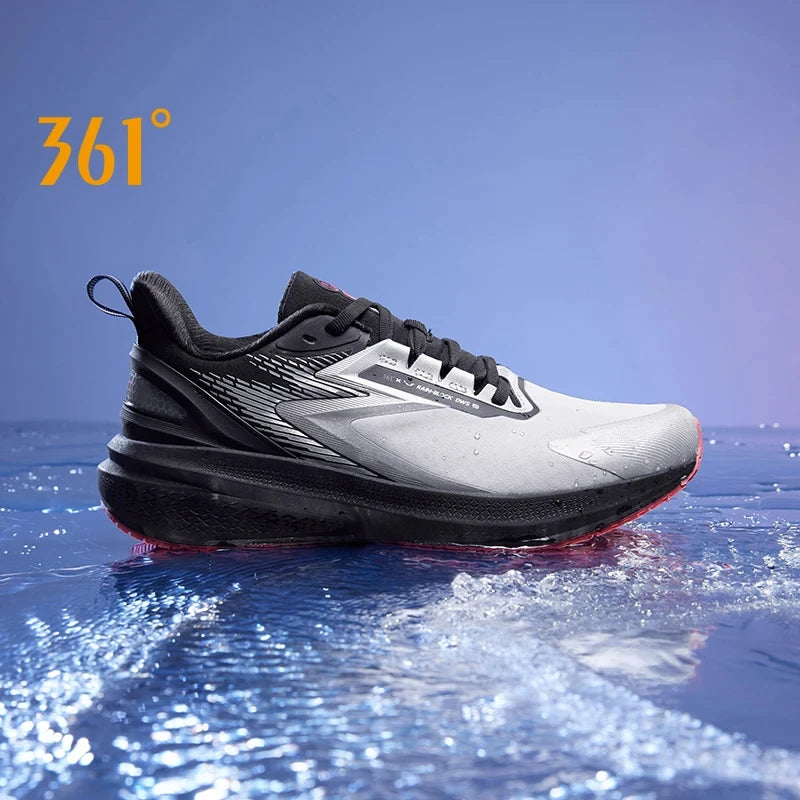 361 Degrees Rainblock 7.0 Men Running Shoes Anti Splash Rainproof Technology Non-Slip Cushioning Rebound Male Sneakers 672432239