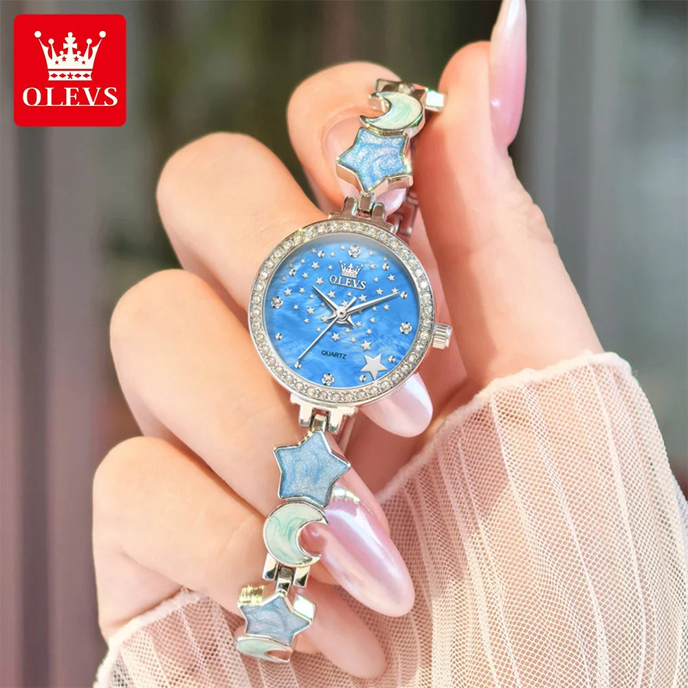 OLEVS New 5665 Watches For Women Elegant Luxury Original Quartz Watches Waterproof Luminous Ladies Ladies Watch Reloj