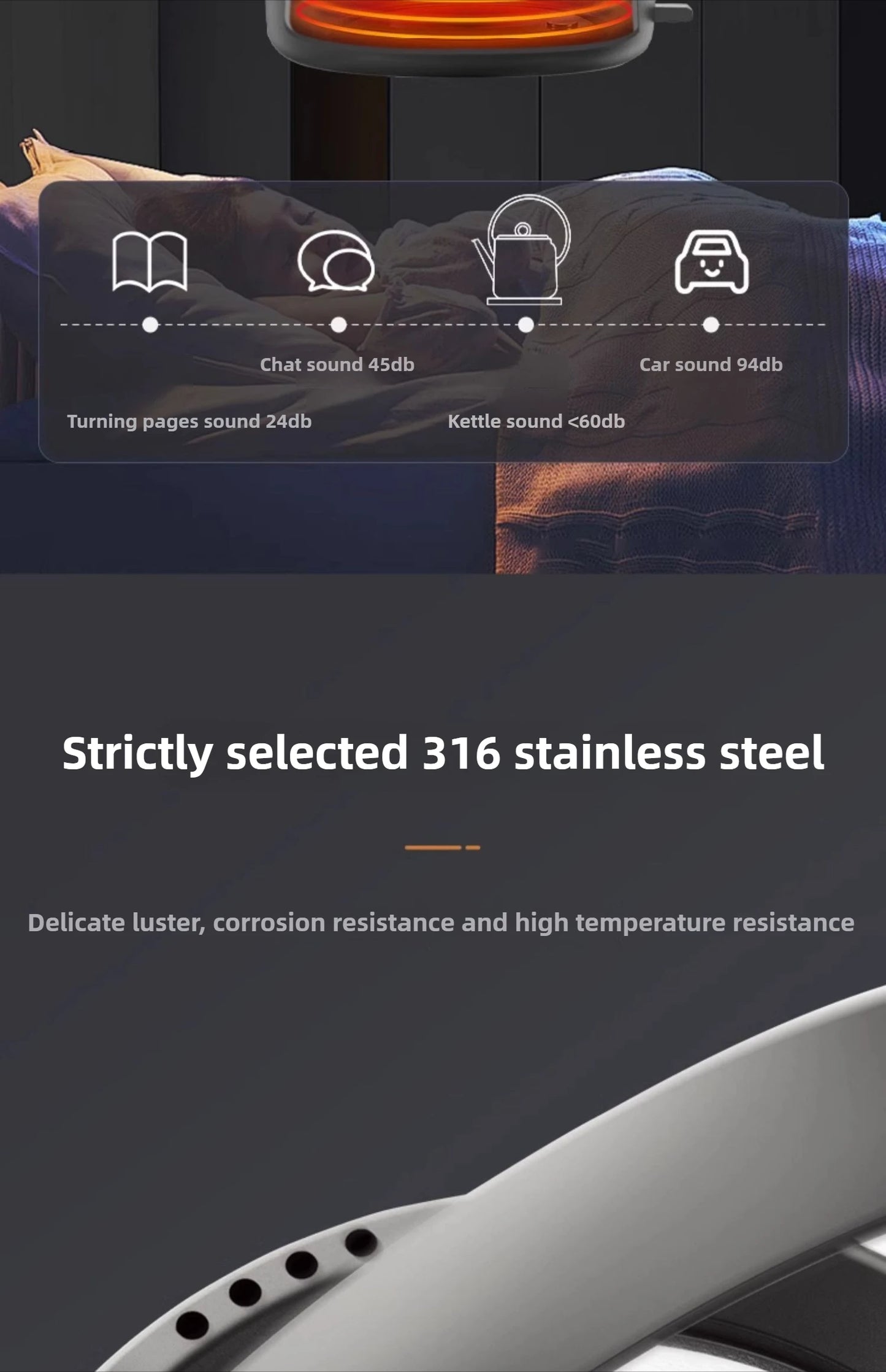Electric kettle Household 316 stainless steel special kettle for brewing tea