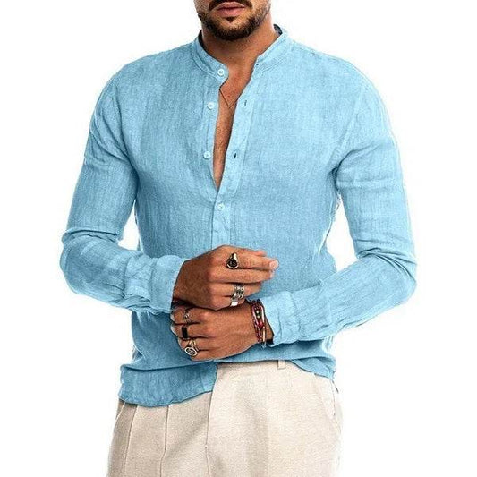 Man Shirts Summer Shirts Men Shirt for Man for Men Clothes Men's Clothes Party Shirts Long Sleeve Shirt - AIAZ