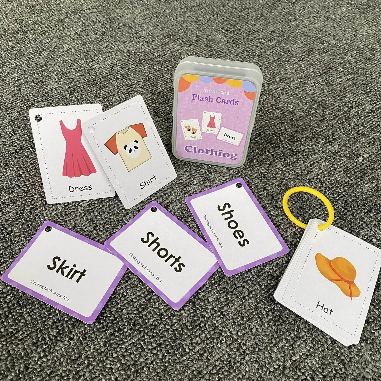 Kids English Words Learning Flashcards Reading Enlightenment Cards Home School Educational Toys Montessori Teacher Teaching Aids - AIAZ