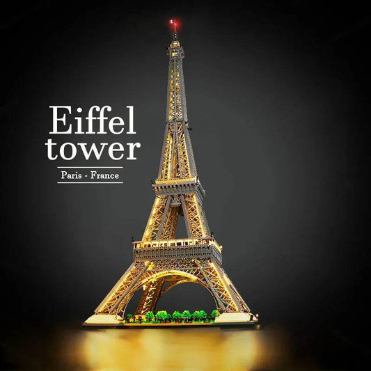 In Stock MOC 1.5M Eiffel Tower 10001pcs PARIS Famous Architecture Model Building Block Brick Toys for Adult Kids Birthday Gifts - AIAZ
