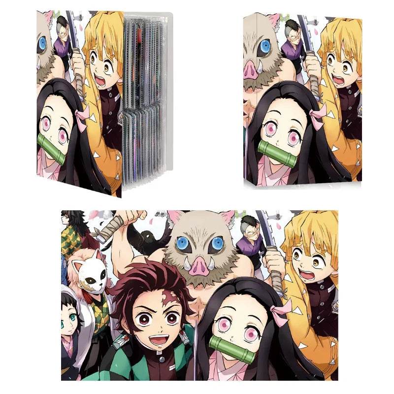 240pcs Card Album Book Naruto Dragon Ball Goku Vegeta ONE PIECE Luffy Zoro Map Letter Holder Binder Card Notebook Collection Toy - AIAZ