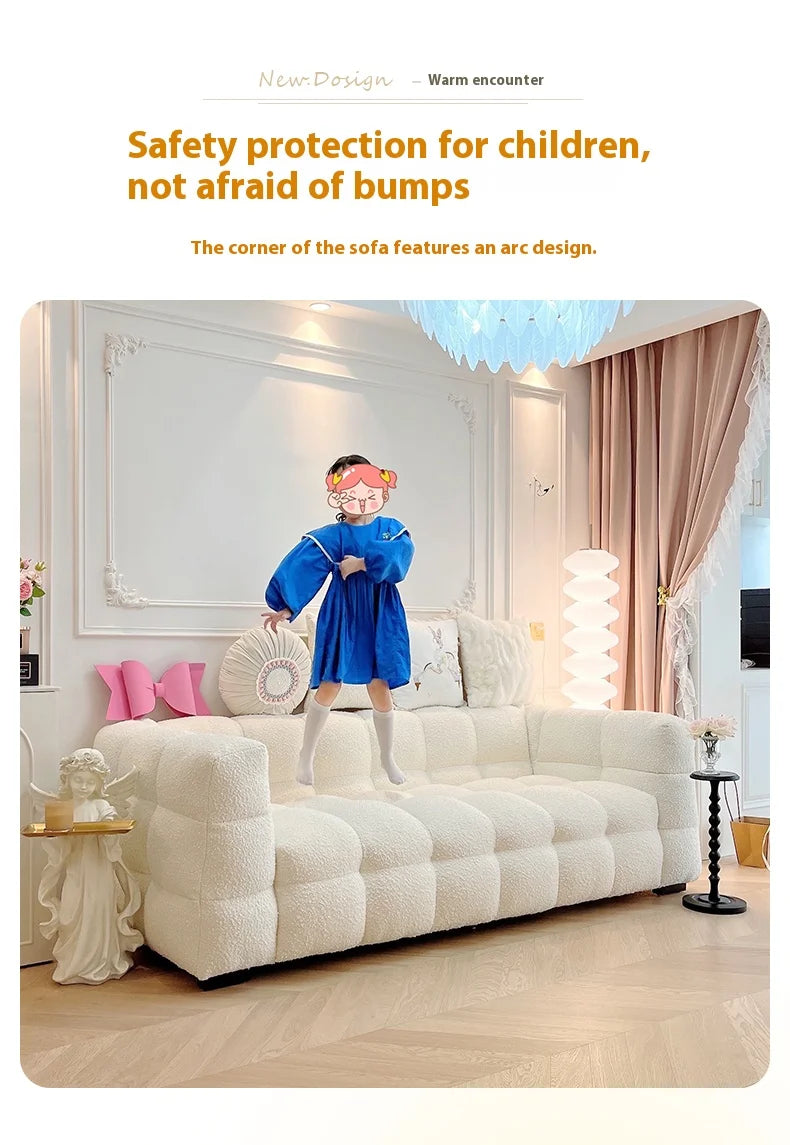 Family Luxury Living Room Sofas European Modern Plush Reclining Sofa Corner Lounger Muebles Para El Hogar Home Decoration