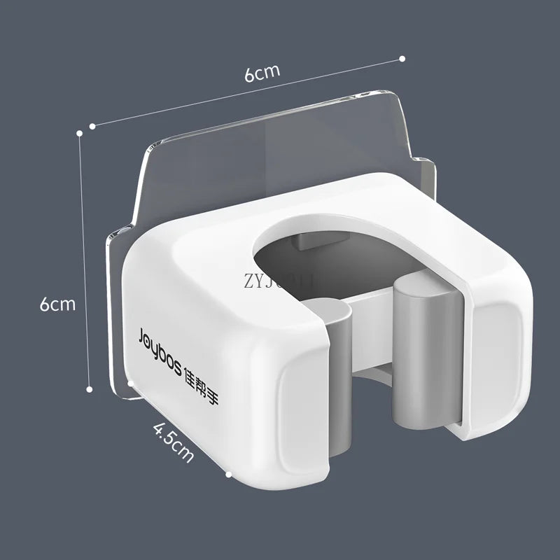 Mop wall hanging clip, no punching hook, bathroom, bathroom wall storage rack