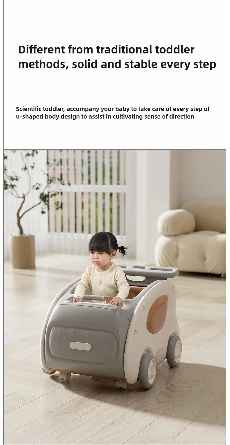Multifunctional Anti-rollover and Anti-O-leg Baby Children's Toy Hand-pushing Balance Walker