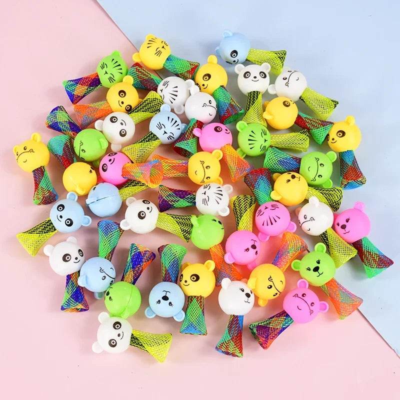 Creative Animal Jumping Doll Toys Cartoon Multicolor Bouncing Elf Christmas Gift Kids Birthday Party Favors Toys School Prizes - AIAZ