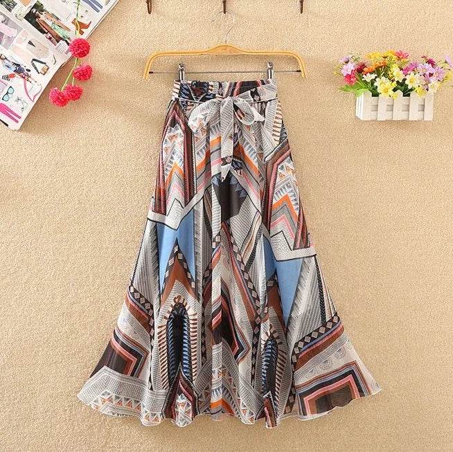 Skirts for Women Summer 2024 A Line High Waist Woman Skirt Casual Trend Modest Vintage Cheap Quality Korean Fashion Style Y2k V - AIAZ