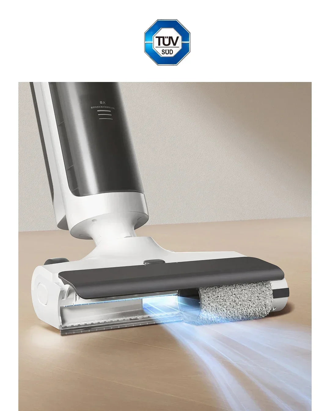 XIAOMI MIJIA Wireless  Floor Washer 4C Wet and Dry Vacuum Cleaner for Home Self Cleaning Crawler Roller Brush Mopping