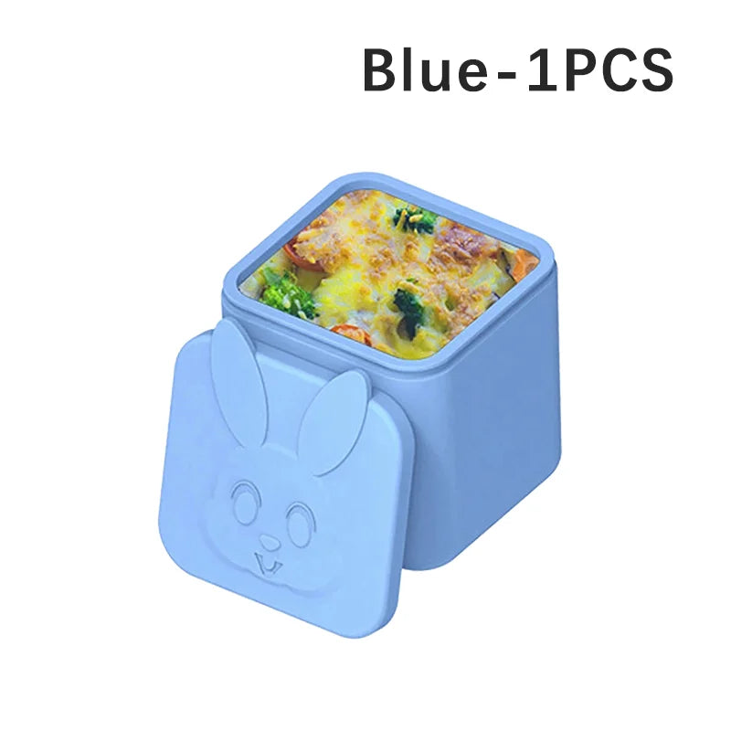 Non-stick Silicone Lunch Box For Kids Sauce container With Lid Small Lunch Box Accessories Dip Container Food storage container