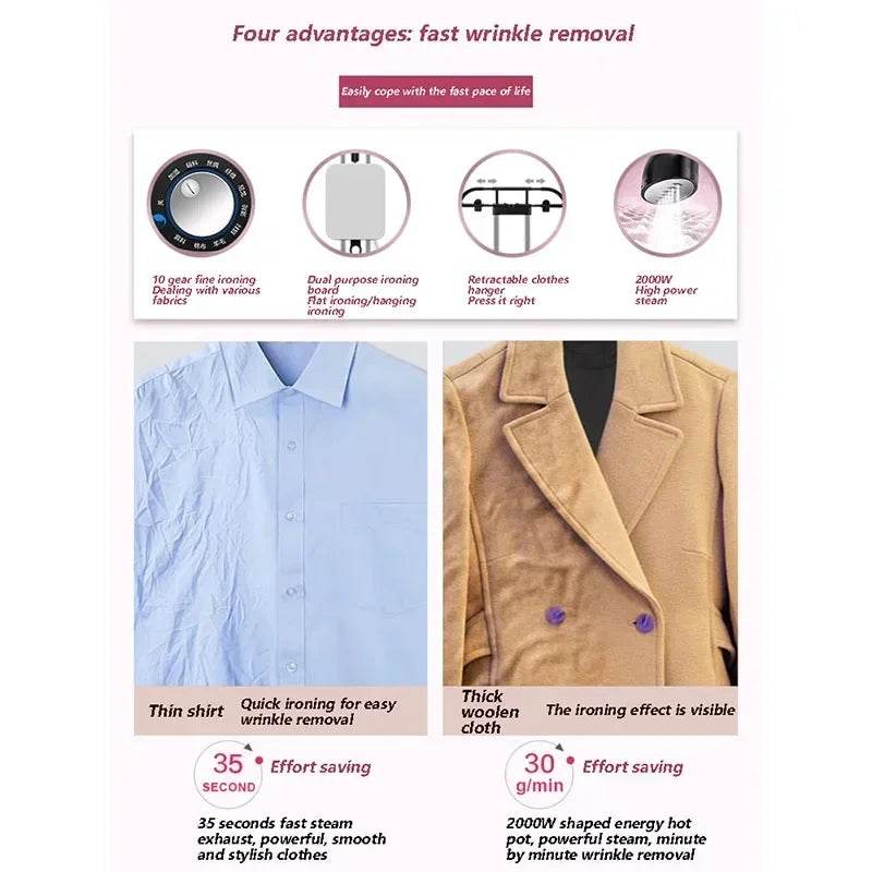 Desktop Electric Garment Ironing Machine Household Iron Ironing Clothes Ironing Machine Commercial Clothing Store Official Flags - AIAZ