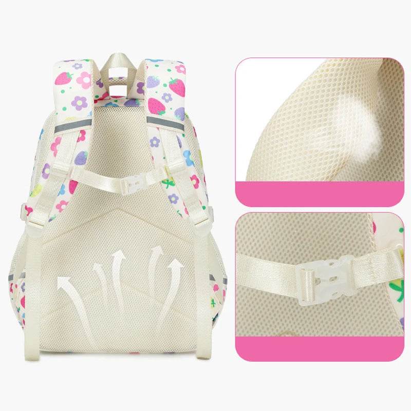 School Bags for Girl Pencil Case Colorful Set School Backpack Book Bag Luxury Brand Schoolbag Teenager's Backpack Kids - AIAZ