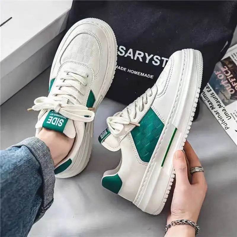 Men's Casual Shoes 2025 New Fashion Platform Shoes Outdoor Casual Sneakers Men Street Skate Shoe Lace-up Shoes Zapatillas Hombre - AIAZ