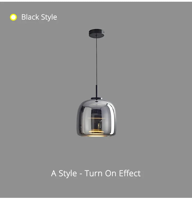 Nordic Glass Restaurant Pendant Lamp Simple Bar Hanging Lamp Dining Room Table  Ceiling Light