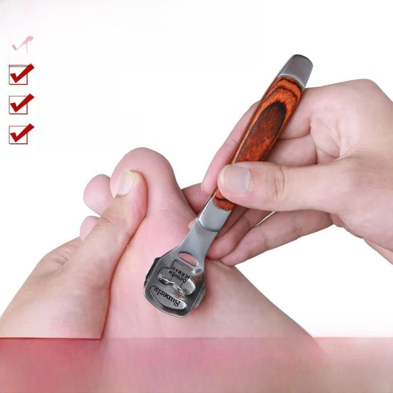 Foot Care Tool Kit Profional Dead Skin Removal Foot File Set with 0 Blades Foot Scraper Board Personal Hygiene Tool