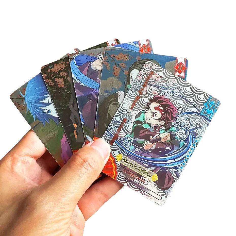 Flash Demon Slayer Cards Mugen Train SSP Card Ultra Rare Card Tanjirou Kamado Nezuko Character Collection Card - AIAZ