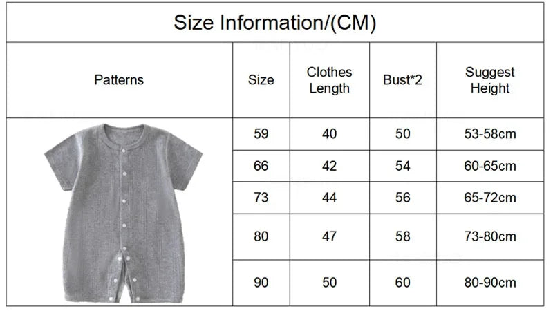 Baby Short Sleeved Jumpsuit Summer Newborn Breathable Mesh Air Conditioning Suit Boys Girls Infant Thin Sleepwear Crawling Suits