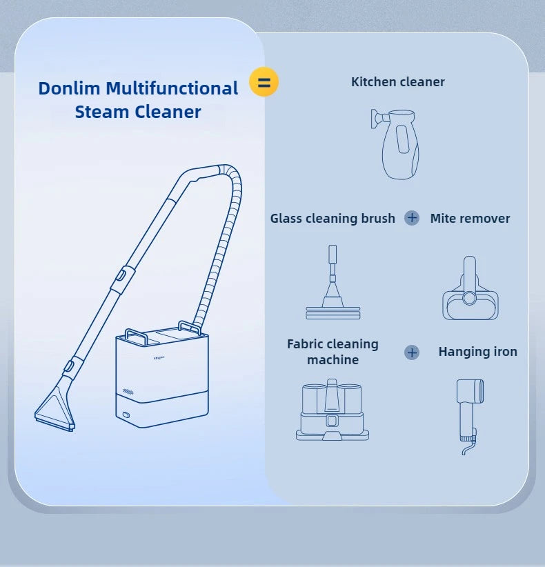 Donlim Dl-7901 Steam Cleaning Machine High-temperature Steam Household Cloth Carpet Kitchen Cleaning Machine 220V