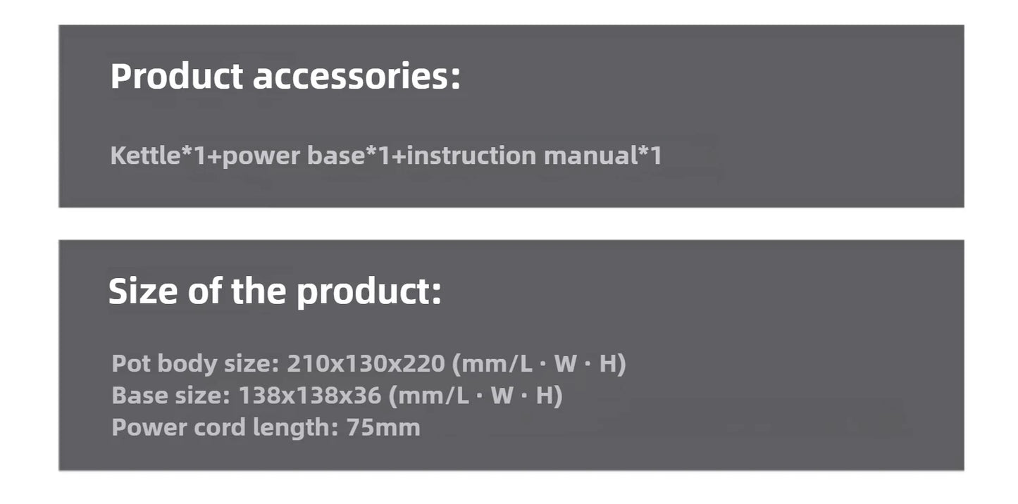 Electric kettle Household 316 stainless steel special kettle for brewing tea