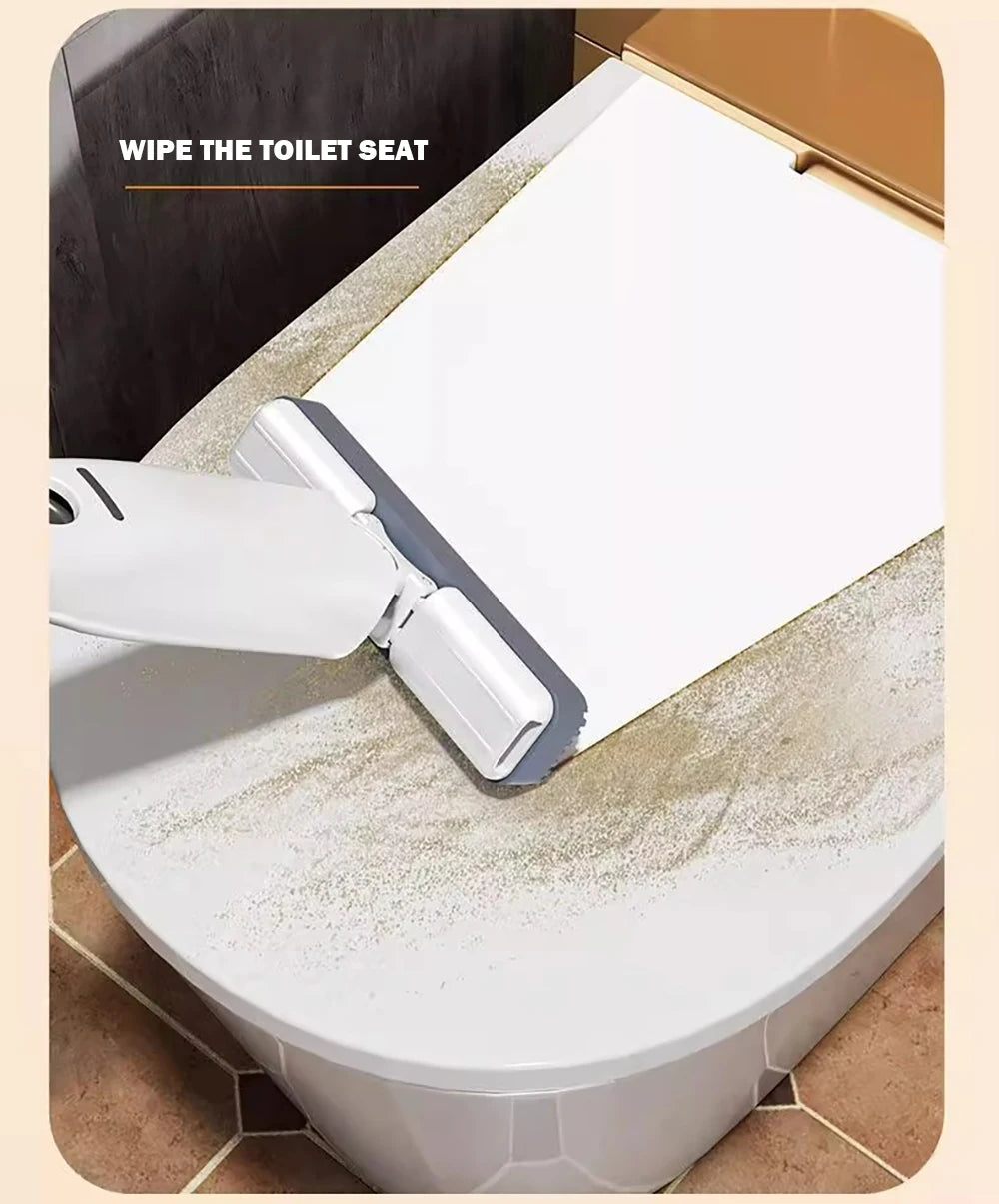 Mini Self Squeeze Mop, Powerful Folding Household Clean Tools, No Hand Wash, Strong Absorbent Mop for Bathroom, Kitchen, Desktop